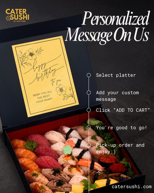Personalized Box Cater Sushi