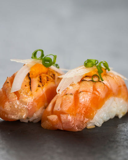 Torch Salmon Nigiri - Cater Sushi